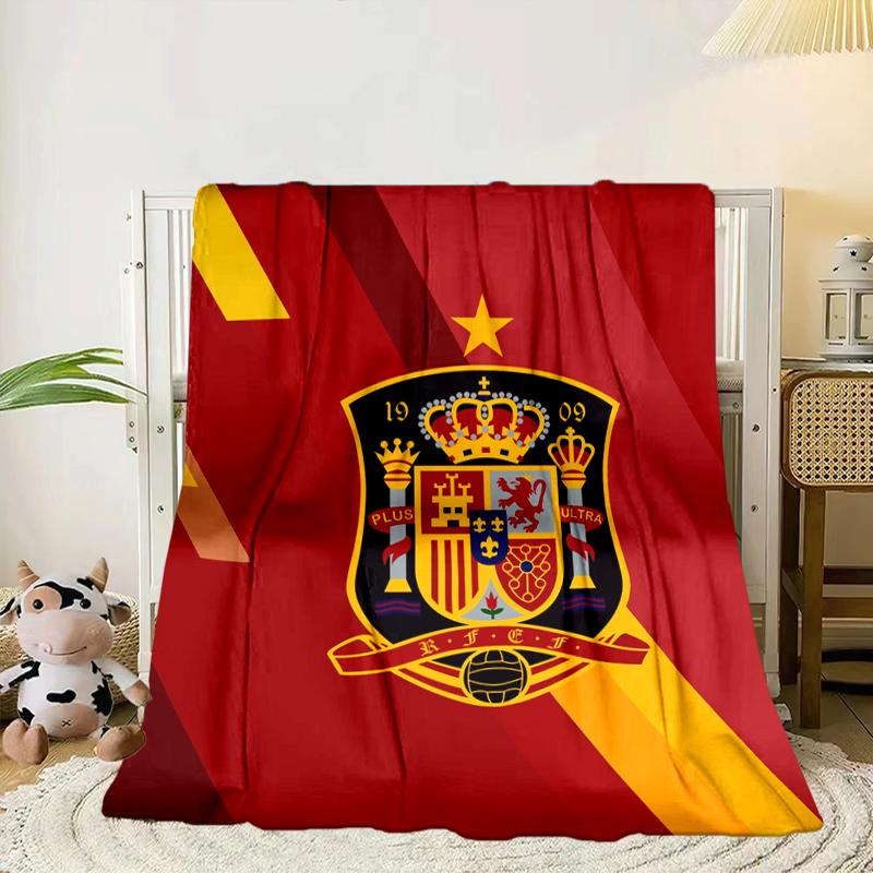 Spain Football Crest Blanket Flannel Blanket for bed, sofa, Camping, Hiking, Picnic Essentials, gift for family Fan gifts 75x90cm
Spain Football Crest Blanket Flannel Blanket for bed, sofa, Camping, Hiking, Picnic Essentials, gift for family Fan gifts 75x90cm