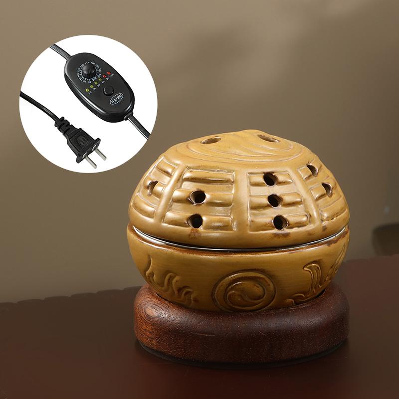 220V Electronic Incense Burner Taiji Ceramic Essential Oil Burner Timing Adjustable Temperature Aromatherapy Burner for Agarwood жовтий
220V Electronic Incense Burner Taiji Ceramic Essential Oil Burner Timing Adjustable Temperature Aromatherapy Burner for Agarwood жовтий