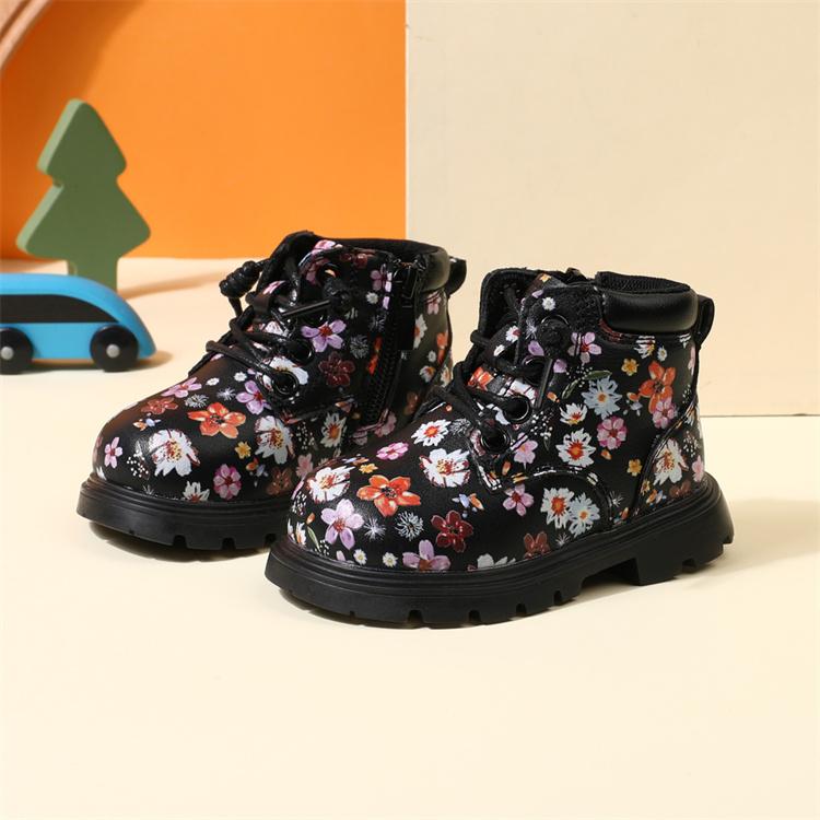 Autumn Baby Boots For Girls Leather Flower Ankle Boots Rubber Sole Zip Side Toddler Kids Boots 15-25 26 чорний
Autumn Baby Boots For Girls Leather Flower Ankle Boots Rubber Sole Zip Side Toddler Kids Boots 15-25 26 чорний
