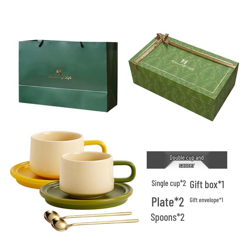 Premium Ceramic French Coffee Cup & Saucer Set Pair of Cups + Spoons Gift Set
Premium Ceramic French Coffee Cup & Saucer Set Pair of Cups + Spoons Gift Set