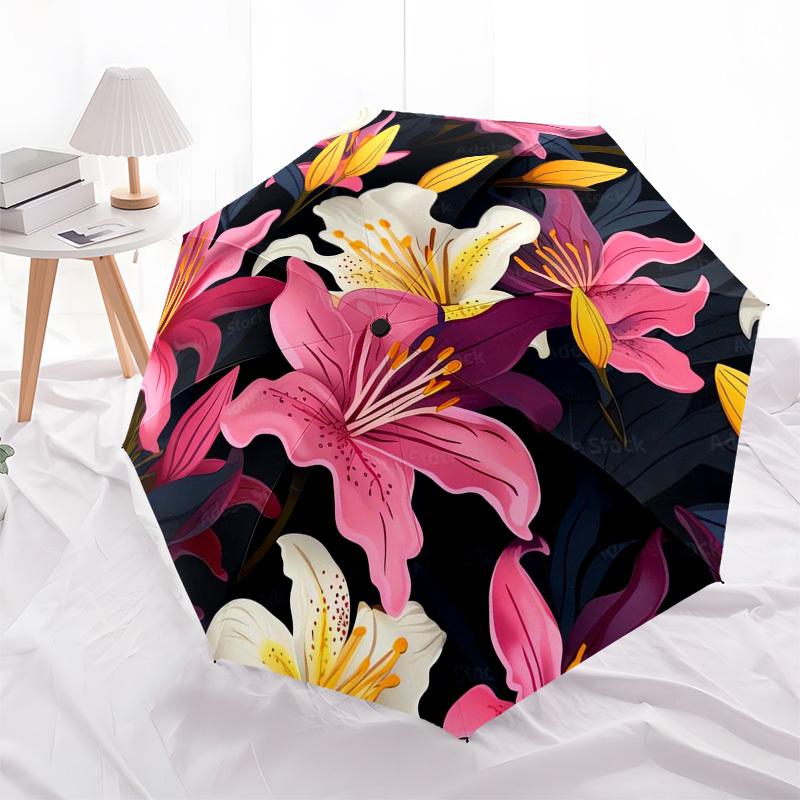 1pc Lily Floral Pattern Umbrella with Plastic Handle,Suitable for All Seasons Umbrellaptys26094
1pc Lily Floral Pattern Umbrella with Plastic Handle,Suitable for All Seasons Umbrellaptys26094