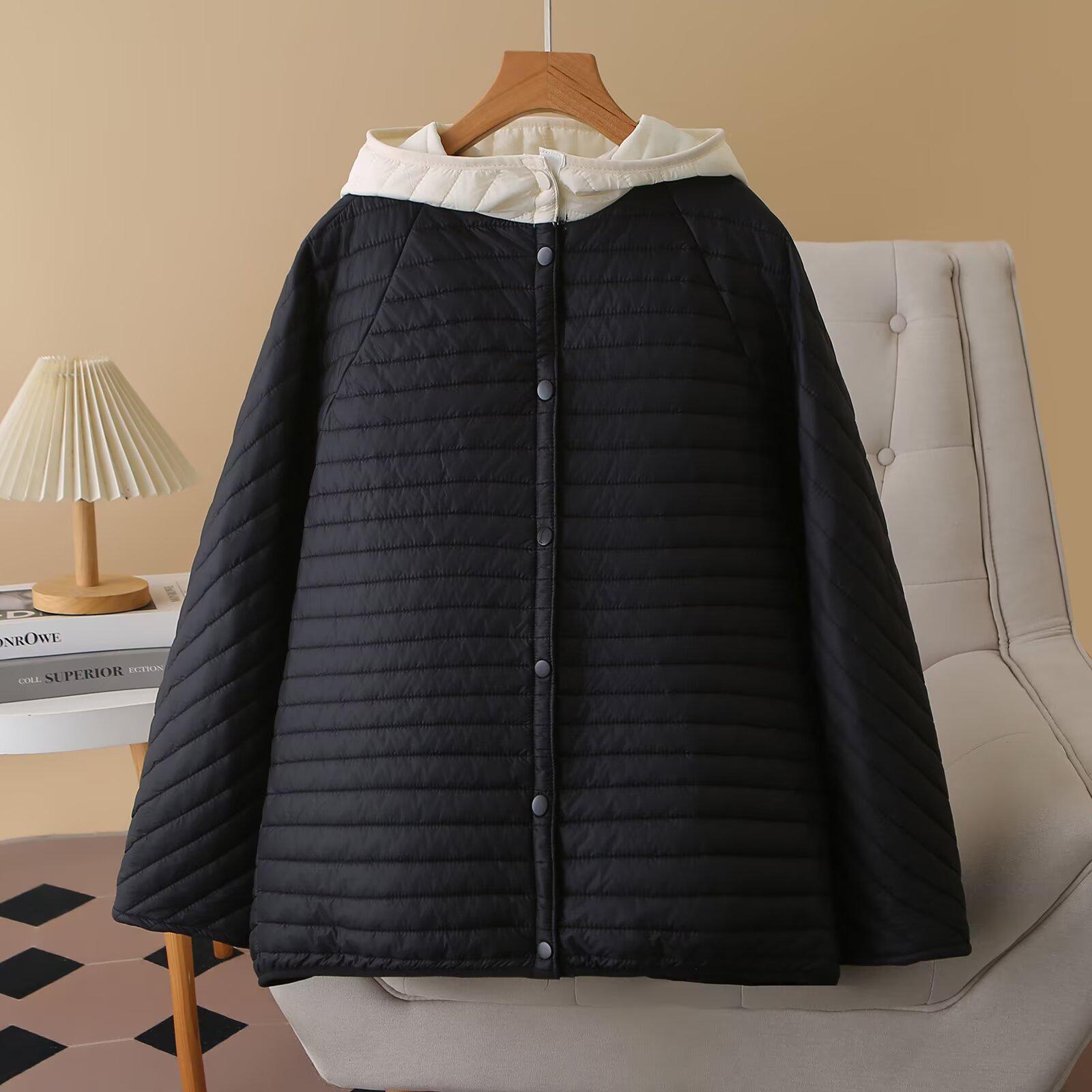 2025 A/W Plus Size Women s Color Block Hooded Lightweight Cotton Jacket 4XL чёрный
2025 A/W Plus Size Women s Color Block Hooded Lightweight Cotton Jacket 4XL чёрный
