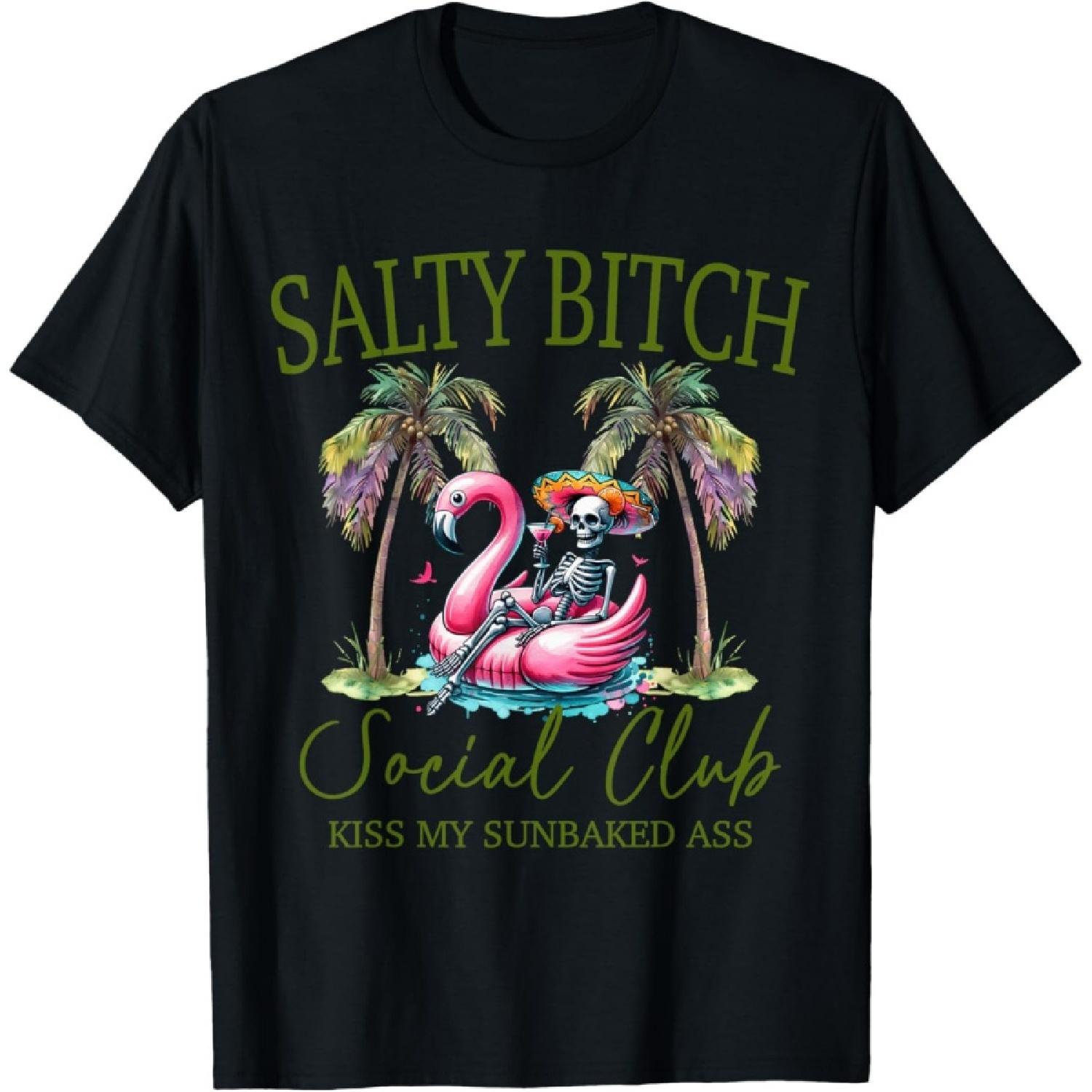 Salty Bitch Social Club Skeleton Women Summer Beach Flamingo T-Shirt XXXXXL чорний
Salty Bitch Social Club Skeleton Women Summer Beach Flamingo T-Shirt XXXXXL чорний