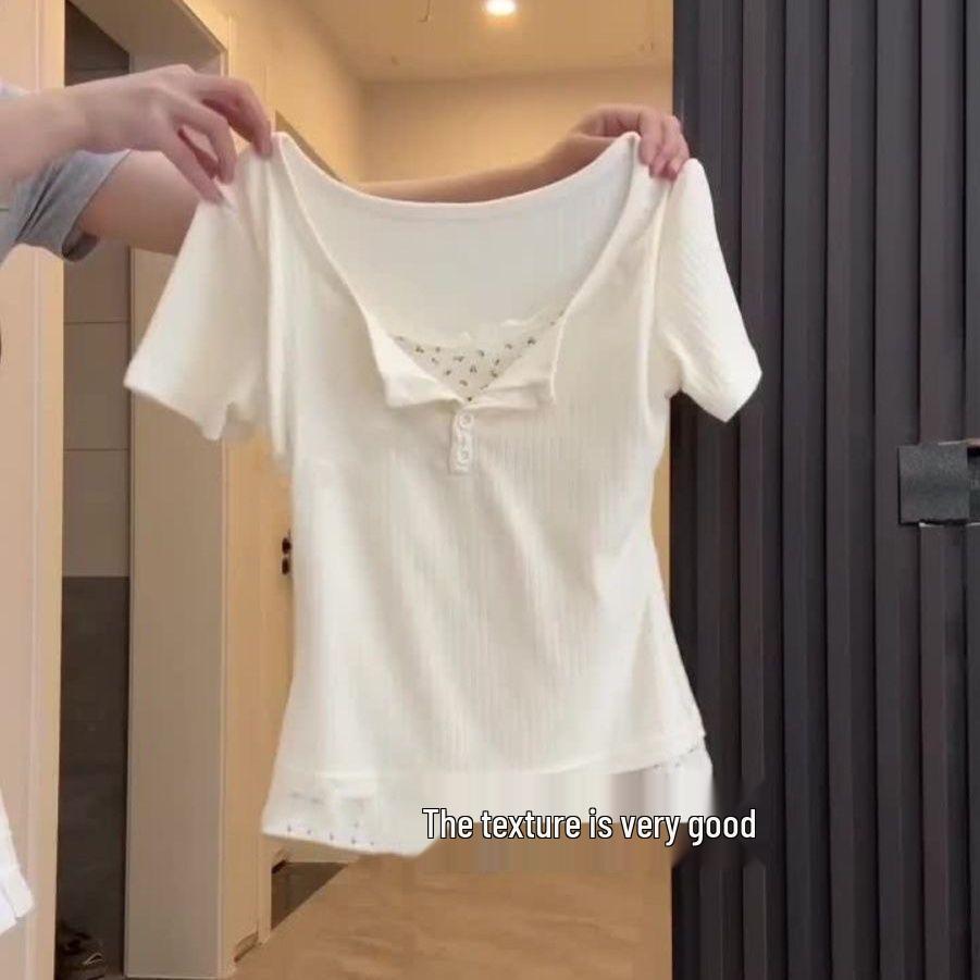 2026 Women s Summer Lace Floral Print Two-Piece Set: Short Sleeve Top & Drawstring Wide-Leg Pants 2XL (for 130-150 jin)
2026 Women s Summer Lace Floral Print Two-Piece Set: Short Sleeve Top & Drawstring Wide-Leg Pants 2XL (for 130-150 jin)
