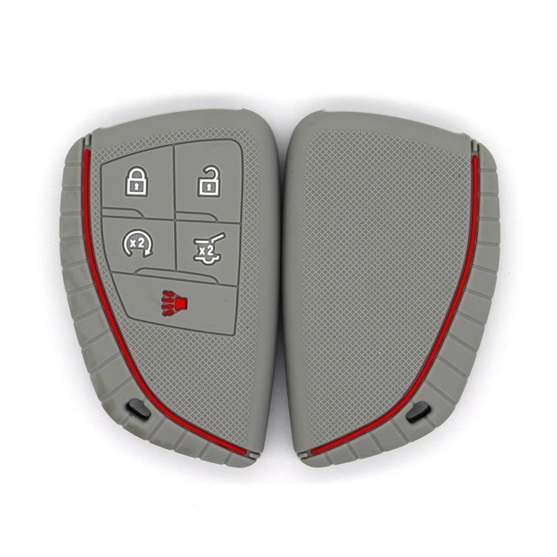Suitable for Buick Envision S smart 5-key silicone multi-color key cover сірий
Suitable for Buick Envision S smart 5-key silicone multi-color key cover сірий