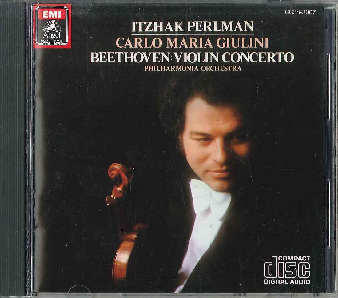 CD ITZHAK PERLMAN CARLO MARIA GIULINI Beethoven Violin Concerto CC383007 EMI 1983 Japan Classical Used
CD ITZHAK PERLMAN CARLO MARIA GIULINI Beethoven Violin Concerto CC383007 EMI 1983 Japan Classical Used