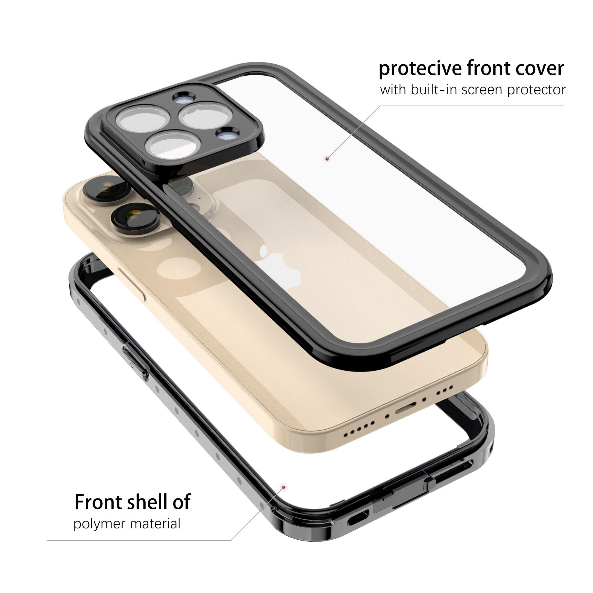 REDPEPPER PRO Series for iPhone 14 Pro Max IP68 Waterproof Anti-fall Phone Case Transparent Cell Phone Protective Back Cover A
REDPEPPER PRO Series for iPhone 14 Pro Max IP68 Waterproof Anti-fall Phone Case Transparent Cell Phone Protective Back Cover A