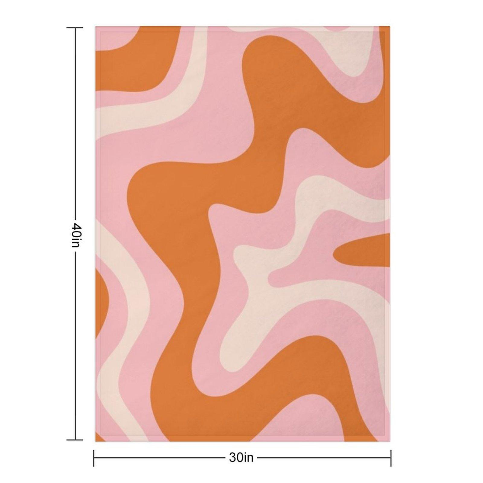 Patrón abstracto moderno retro de remolino líquido en naranja rosa crema manta mantas polares de lujo 75x90cm
Patrón abstracto moderno retro de remolino líquido en naranja rosa crema manta mantas polares de lujo 75x90cm