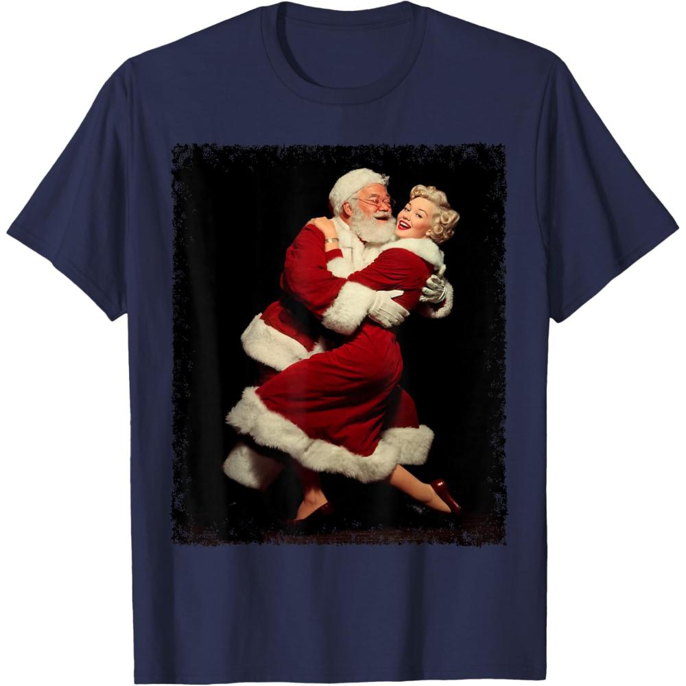 Santa Claus and Wife Dance Christmas TShirt Woman Man New Year Xmas Graphic T Shirts Vintage Religion Festival Cotton Tops Tee 4XL
Santa Claus and Wife Dance Christmas TShirt Woman Man New Year Xmas Graphic T Shirts Vintage Religion Festival Cotton Tops Tee 4XL