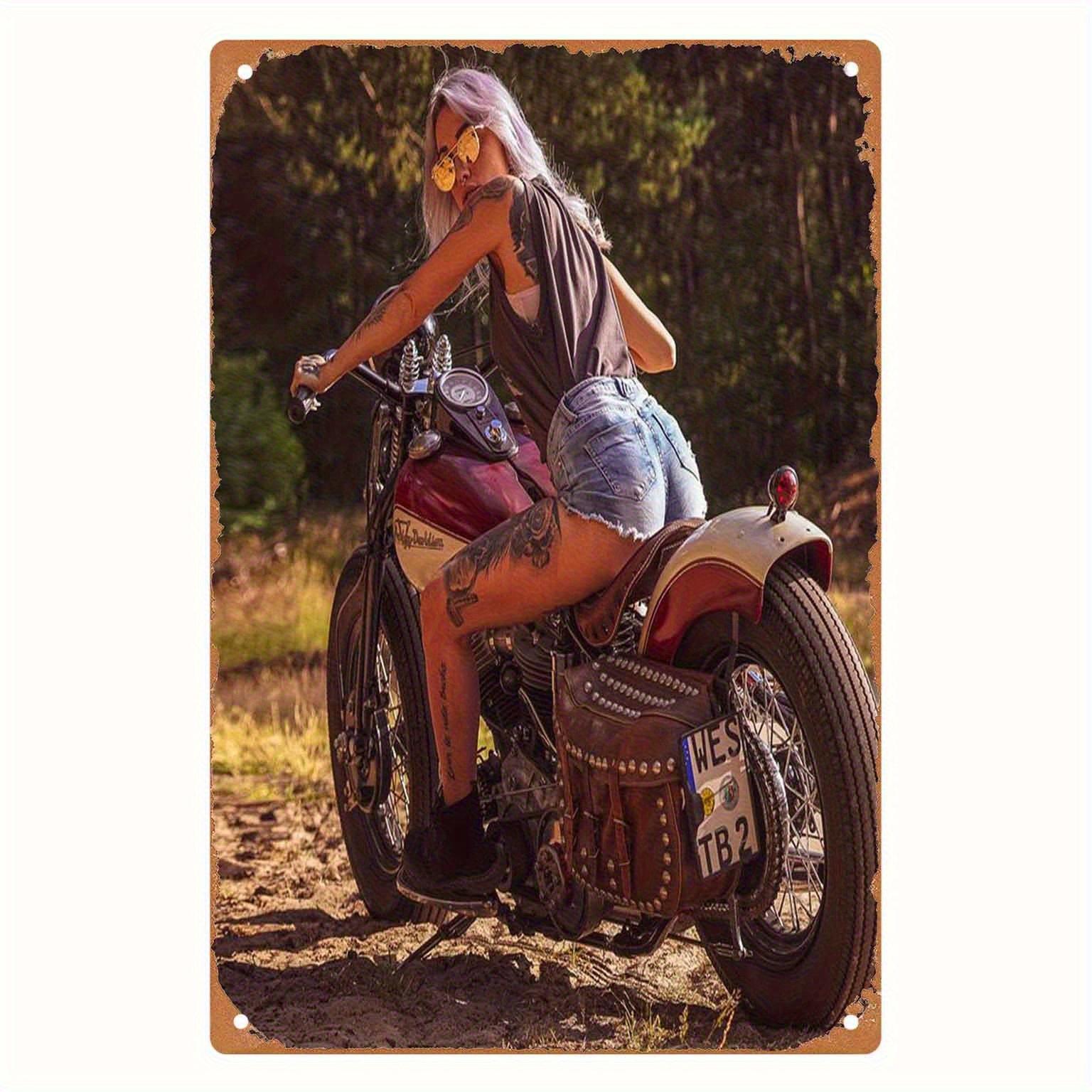 Vintage Motorcycle Goddess Metal Sign Featuring a Vivid Red and Stylish Rider Perfect for Cafe Bar Garage 20x30cm(7.8x11.8inch)
Vintage Motorcycle Goddess Metal Sign Featuring a Vivid Red and Stylish Rider Perfect for Cafe Bar Garage 20x30cm(7.8x11.8inch)
