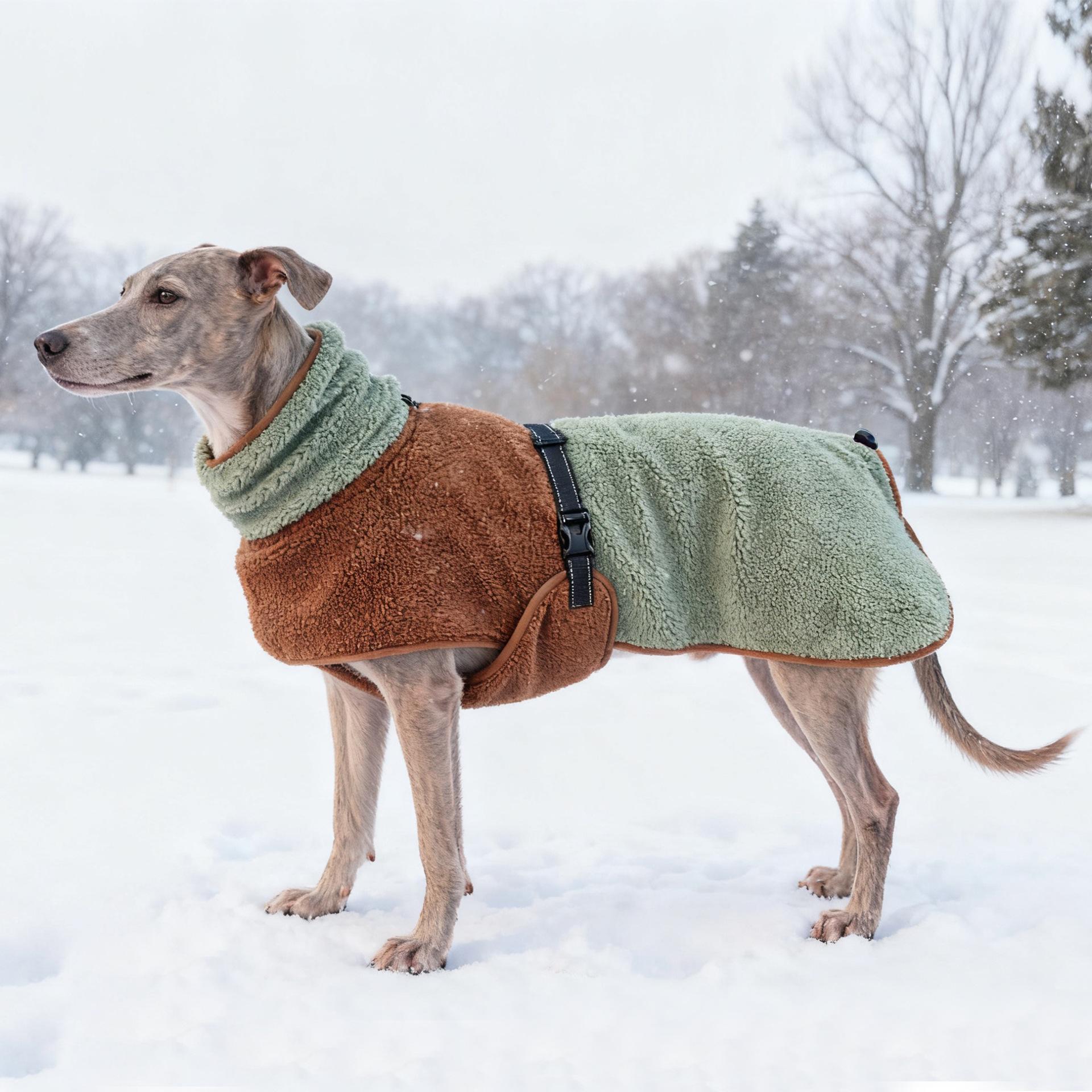 Autumn and winter new pet clothes lamb wool double-layer dog clothes jacket small medium and large high neck warm dog clothes l 2.5-5kg зелений
Autumn and winter new pet clothes lamb wool double-layer dog clothes jacket small medium and large high neck warm dog clothes l 2.5-5kg зелений