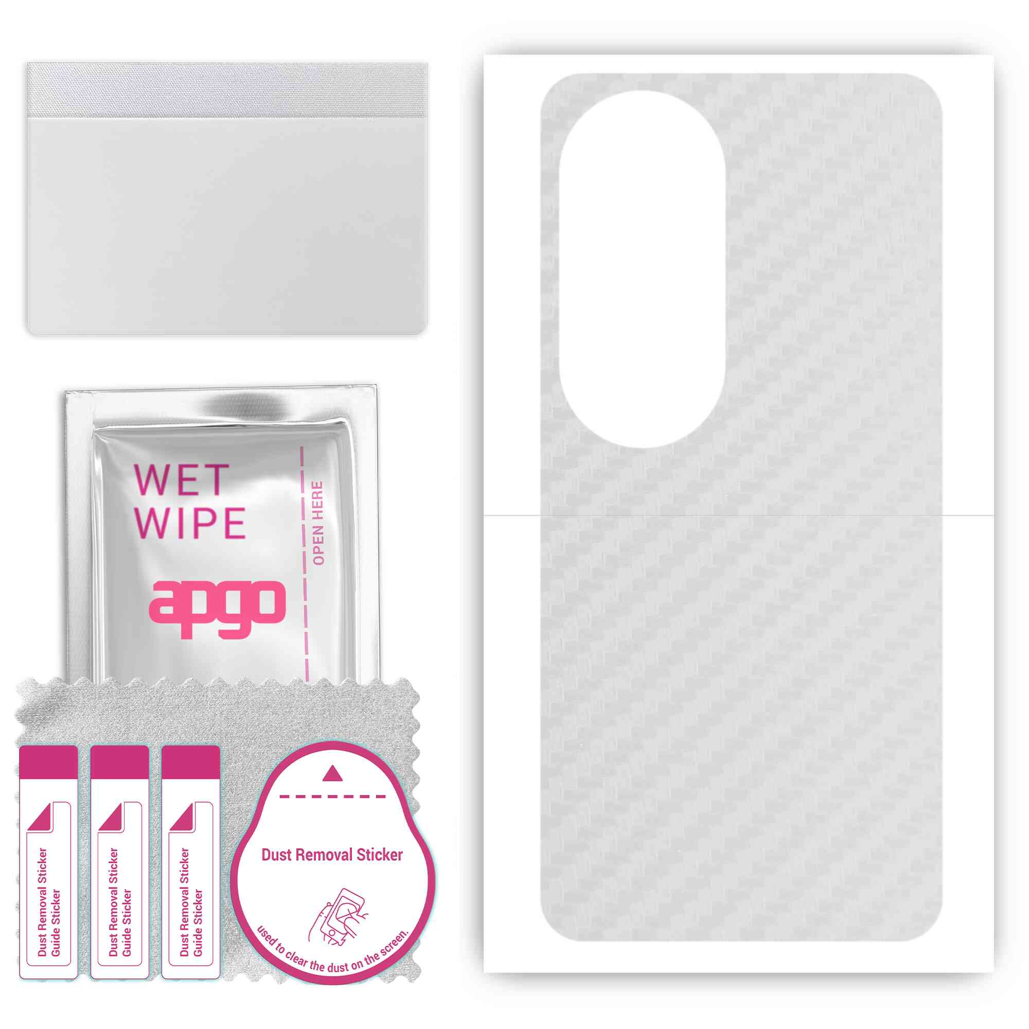 apgo Protective Skin Sticker for the back compatible with Oppo Reno10 PHW110, Wrap Film, Foil, Vinyl - Pattern Transparent Carbon
apgo Protective Skin Sticker for the back compatible with Oppo Reno10 PHW110, Wrap Film, Foil, Vinyl - Pattern Transparent Carbon