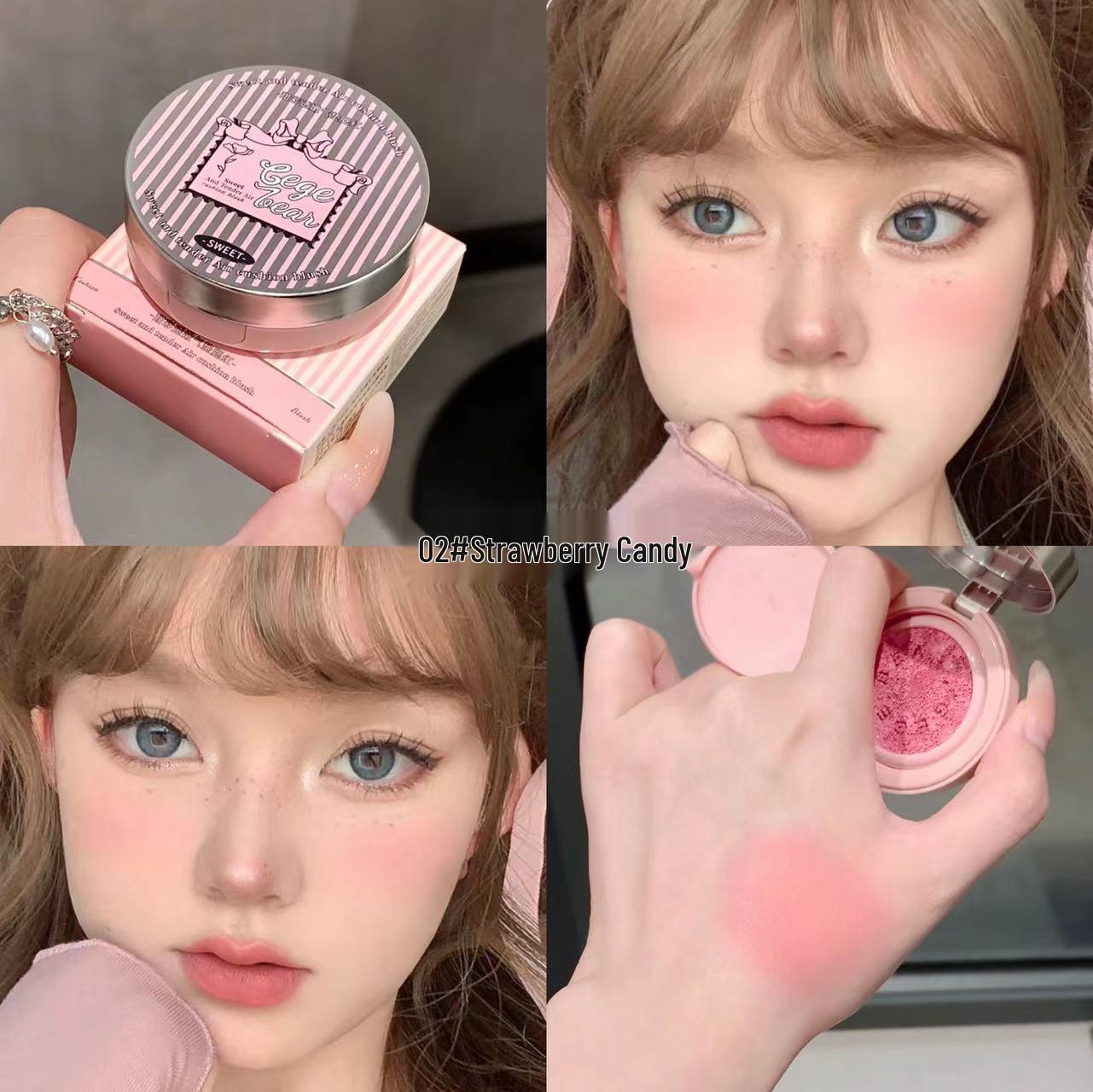 Gegebear Korean Style Peach Cushion Blush - Youthful, Complexion-Enhancing Puff for Radiant Skin.
Gegebear Korean Style Peach Cushion Blush - Youthful, Complexion-Enhancing Puff for Radiant Skin.