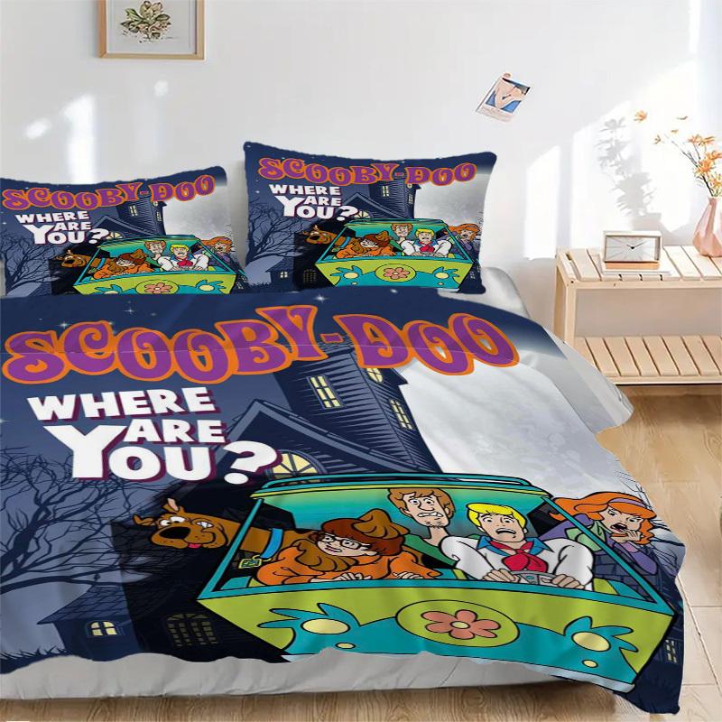 Scooby-Doo Mystery Machine Bedding Set Comforter Cover Gift for Bedroom,Includes 1 Cover and 2 Pillowcases, No InsertB593 135x200cm
Scooby-Doo Mystery Machine Bedding Set Comforter Cover Gift for Bedroom,Includes 1 Cover and 2 Pillowcases, No InsertB593 135x200cm