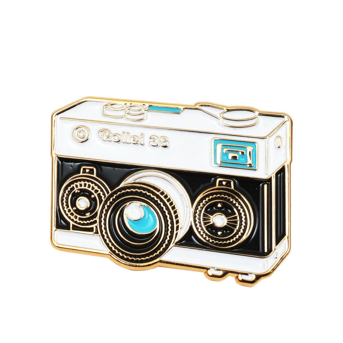 Значок для камеры ROLLEI 35, изображение камеры, одна точка 109444 RL-032-GD 
Значок для камеры ROLLEI 35, изображение камеры, одна точка 109444 RL-032-GD