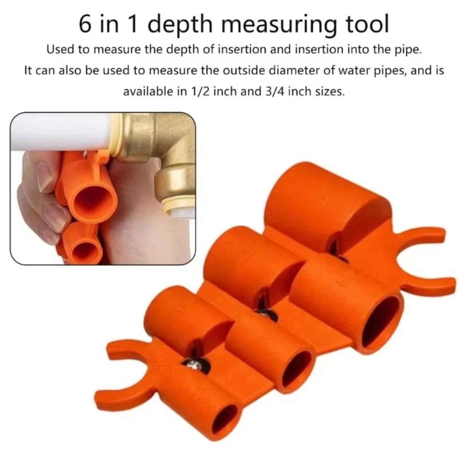 Depth Measurement Deburring Tool For 1/2 3/4 1 1/4 3/8 5/8 Copper Pipe PPR Pipe PVC Pipe Reliable PVC Pipe Deburring Tool One Size
Depth Measurement Deburring Tool For 1/2 3/4 1 1/4 3/8 5/8 Copper Pipe PPR Pipe PVC Pipe Reliable PVC Pipe Deburring Tool One Size