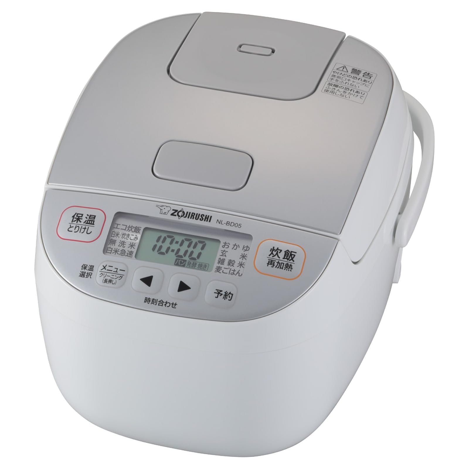 Zojirushi Mahobin Rice Cooker 3 Cups Living Small Super Microcomputer Heat Retention 12 White Alone, Capacity, Cooking, Type, Hours, NL-BD05-WA білий
Zojirushi Mahobin Rice Cooker 3 Cups Living Small Super Microcomputer Heat Retention 12 White Alone, Capacity, Cooking, Type, Hours, NL-BD05-WA білий