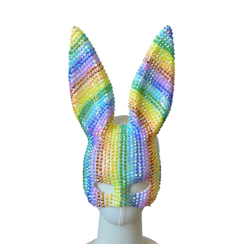 Colorful Rhinestones Masquerade Mask Long Bunnies Ear Mask For Men Women Halloween Masquerade Cosplay 1
Colorful Rhinestones Masquerade Mask Long Bunnies Ear Mask For Men Women Halloween Masquerade Cosplay 1