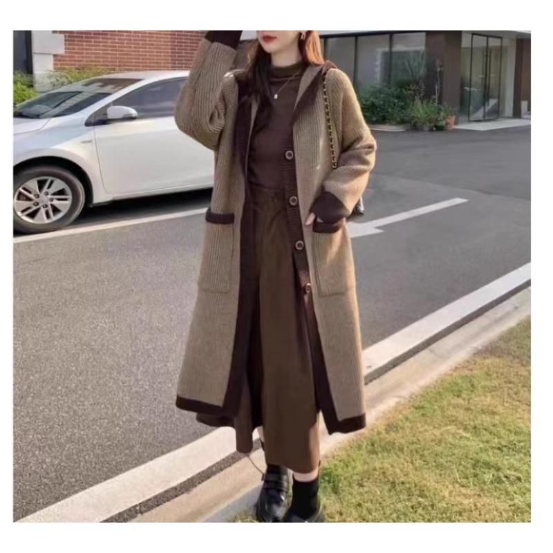 Свободный кардиган средней длины большого размера, женский модный повседневный универсальный свитер-куртка с капюшоном, топ, трендовый one size fits all хаки
Свободный кардиган средней длины большого размера, женский модный повседневный универсальный свитер-куртка с капюшоном, топ, трендовый one size fits all хаки