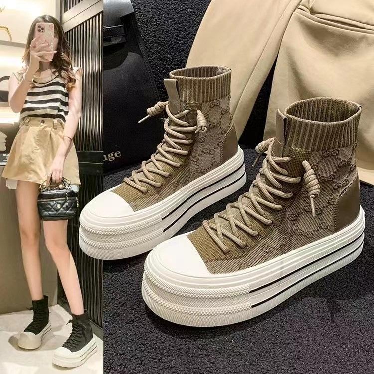 New Fashion Casual Versatile Thick Sole Slim Elastic Socks Short Boots for Women
New Fashion Casual Versatile Thick Sole Slim Elastic Socks Short Boots for Women