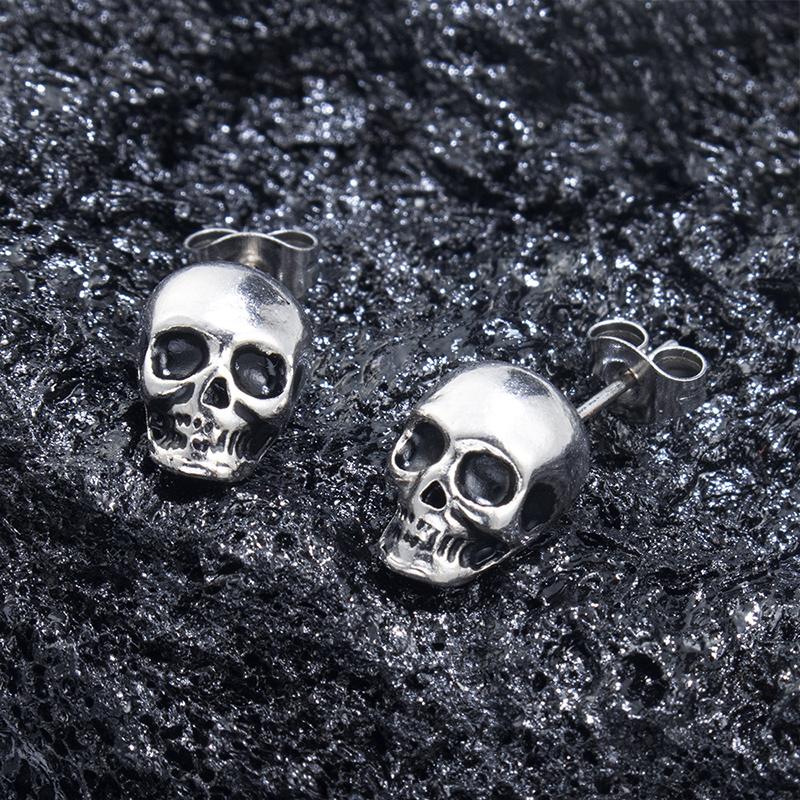 Halloween Skull Stud Earrings for Men Women Punk Hip-hop Creative Metal Skeleton Mini Earrings Accessories срібний
Halloween Skull Stud Earrings for Men Women Punk Hip-hop Creative Metal Skeleton Mini Earrings Accessories срібний
