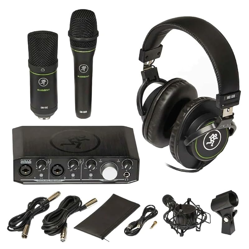 MACKIE Mackie Vocal microphone, condenser microphone, headphones, USB audio interface set Producer Bundle
MACKIE Mackie Vocal microphone, condenser microphone, headphones, USB audio interface set Producer Bundle
