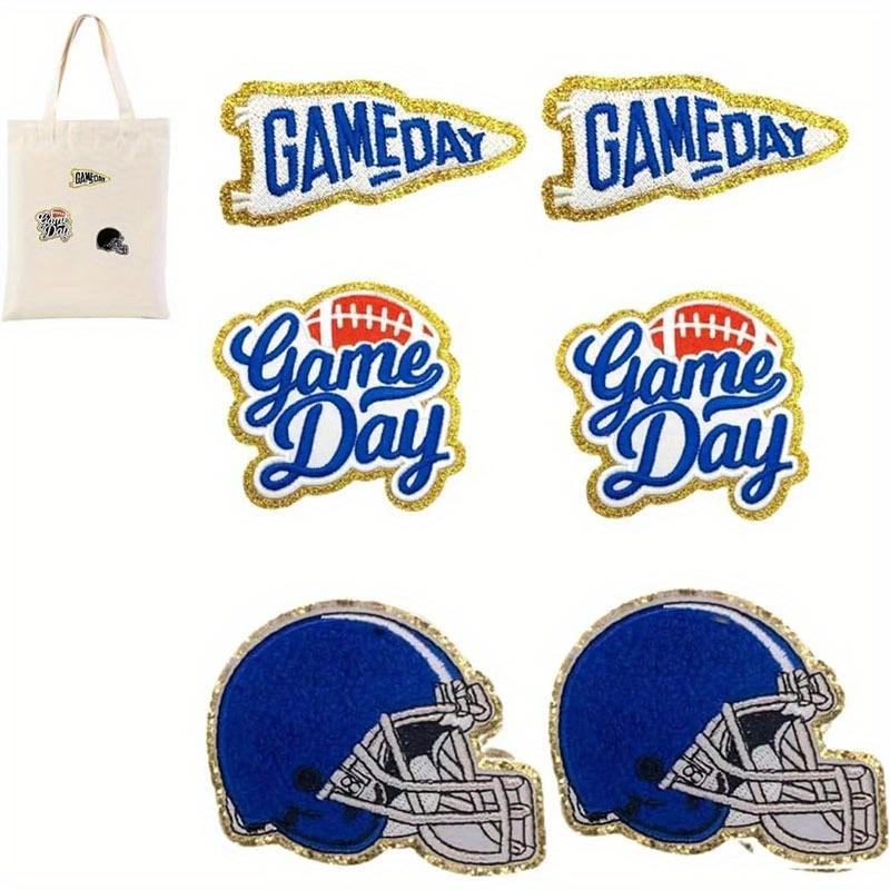 6PCS Game Day Embroidered Patches, Football Helmets Logos Sports Ball Logo Patch, Iron on Embroidered Applique Patches Embroidery for DIY Clothing Hat 6Pcs blue
6PCS Game Day Embroidered Patches, Football Helmets Logos Sports Ball Logo Patch, Iron on Embroidered Applique Patches Embroidery for DIY Clothing Hat 6Pcs blue