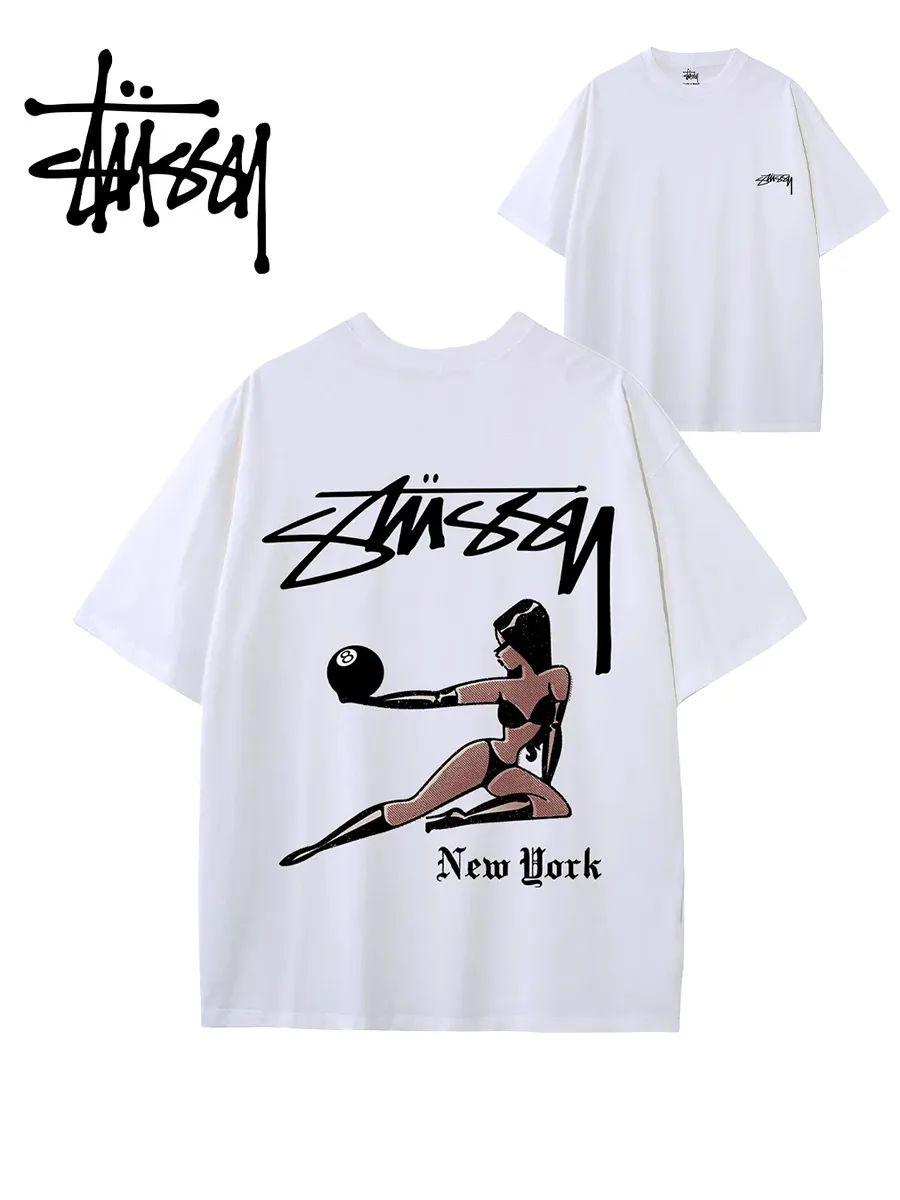 Свободная хлопковая футболка с принтом Stüssy S
Свободная хлопковая футболка с принтом Stüssy S