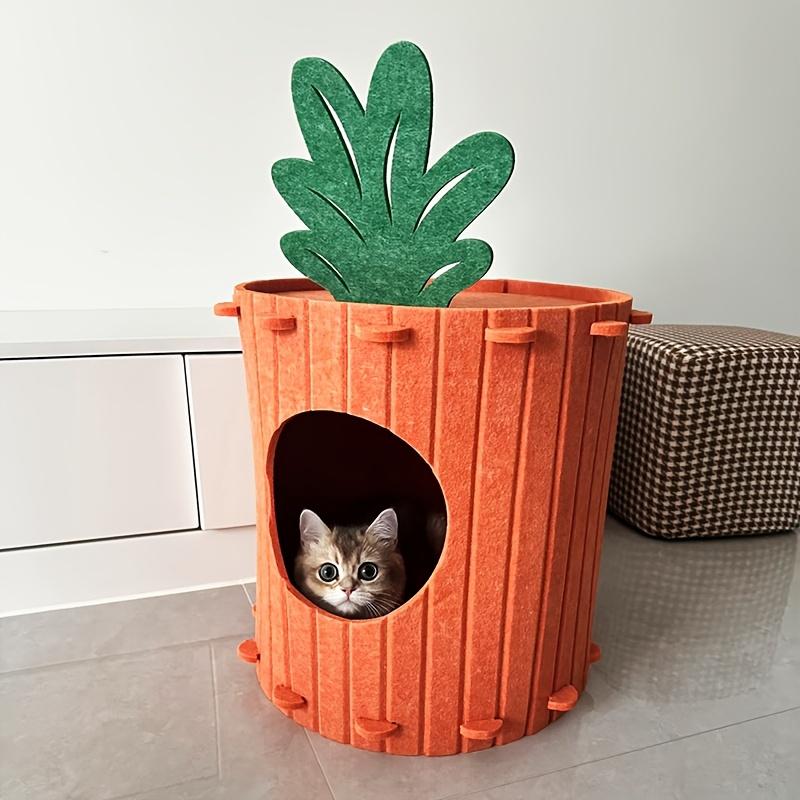 Carrot-Shaped Cat Scratcher & Hideout House, 2-in1 Cozy Felt Playground for Indoor Cats, Removable Non-Shedding Cat Bed красный
Carrot-Shaped Cat Scratcher & Hideout House, 2-in1 Cozy Felt Playground for Indoor Cats, Removable Non-Shedding Cat Bed красный