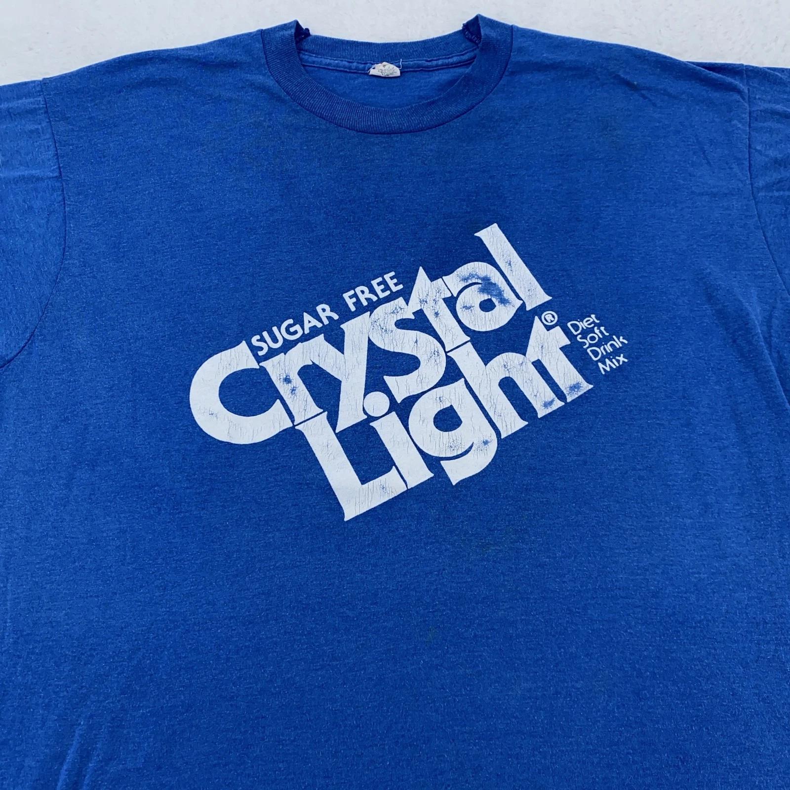 Vintage Crystal Light T-Shirt Mens L/XL Sugar Free Diet Drink Promo Tee 80s 2XL
Vintage Crystal Light T-Shirt Mens L/XL Sugar Free Diet Drink Promo Tee 80s 2XL