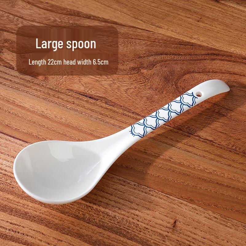ZISIZ Japanese Blue and White Ceramic Soup Spoon
ZISIZ Japanese Blue and White Ceramic Soup Spoon
