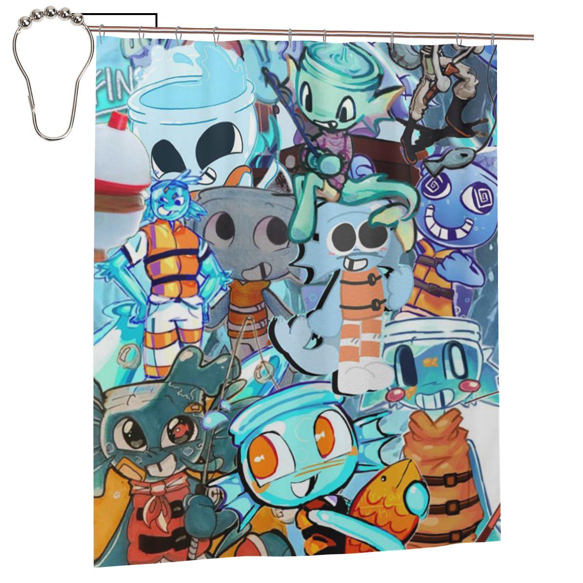 Finn Cartoon Novelty Dandy S World Shower Curtain Bathroom Polyester Waterproof Bath Curtains With Hooks W60H190(CM)-1 Pcs
Finn Cartoon Novelty Dandy S World Shower Curtain Bathroom Polyester Waterproof Bath Curtains With Hooks W60H190(CM)-1 Pcs