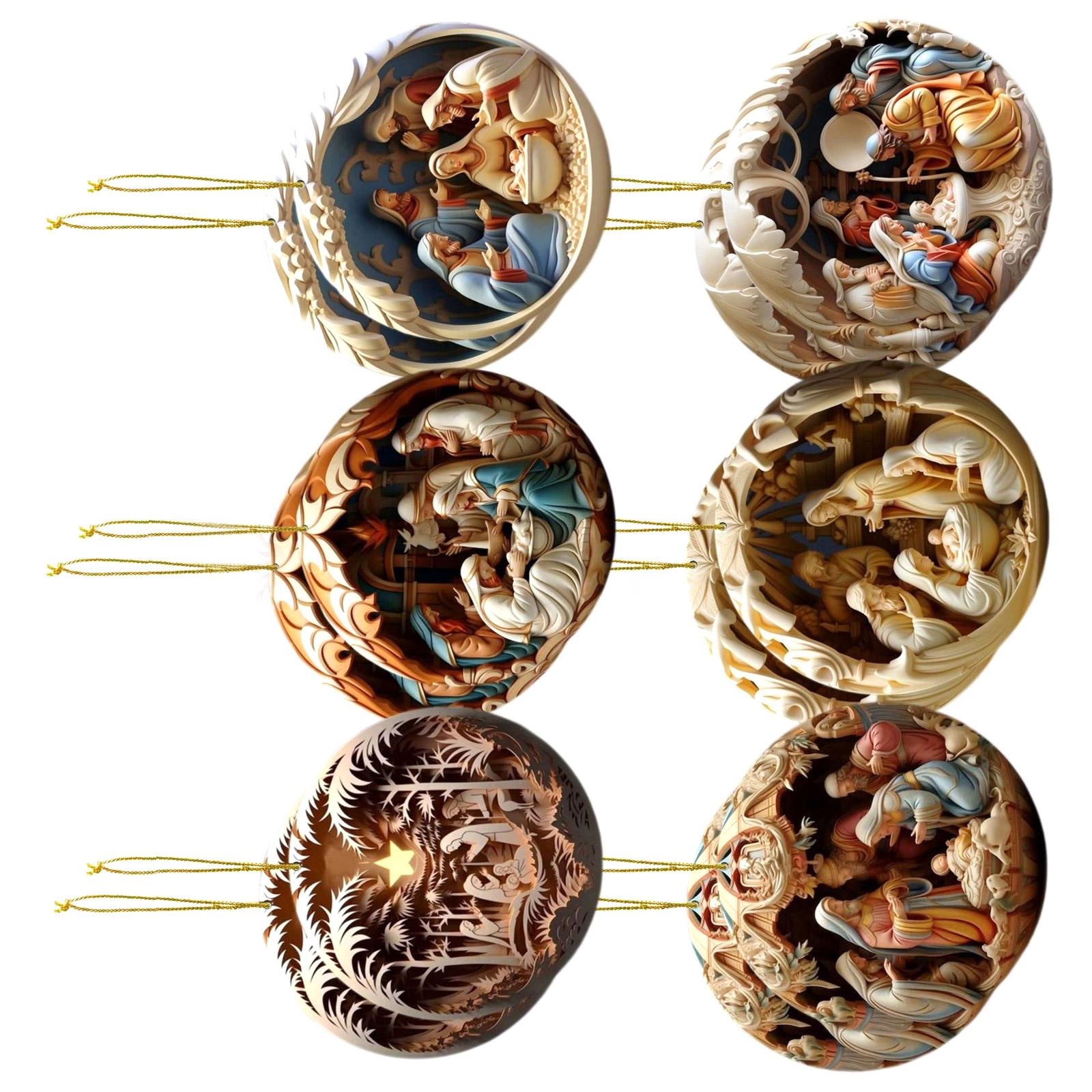 12 Pieces Handmade Wood Pendant Christmas Decoration for Tree and Fireplaces Adornment Nativity Scene Decorations
12 Pieces Handmade Wood Pendant Christmas Decoration for Tree and Fireplaces Adornment Nativity Scene Decorations