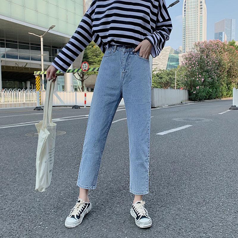 2019 Women s High-Waist Straight Leg Jeans: Chic, Loose, Versatile Style for Spring and Fall Large світло-синій колір
2019 Women s High-Waist Straight Leg Jeans: Chic, Loose, Versatile Style for Spring and Fall Large світло-синій колір