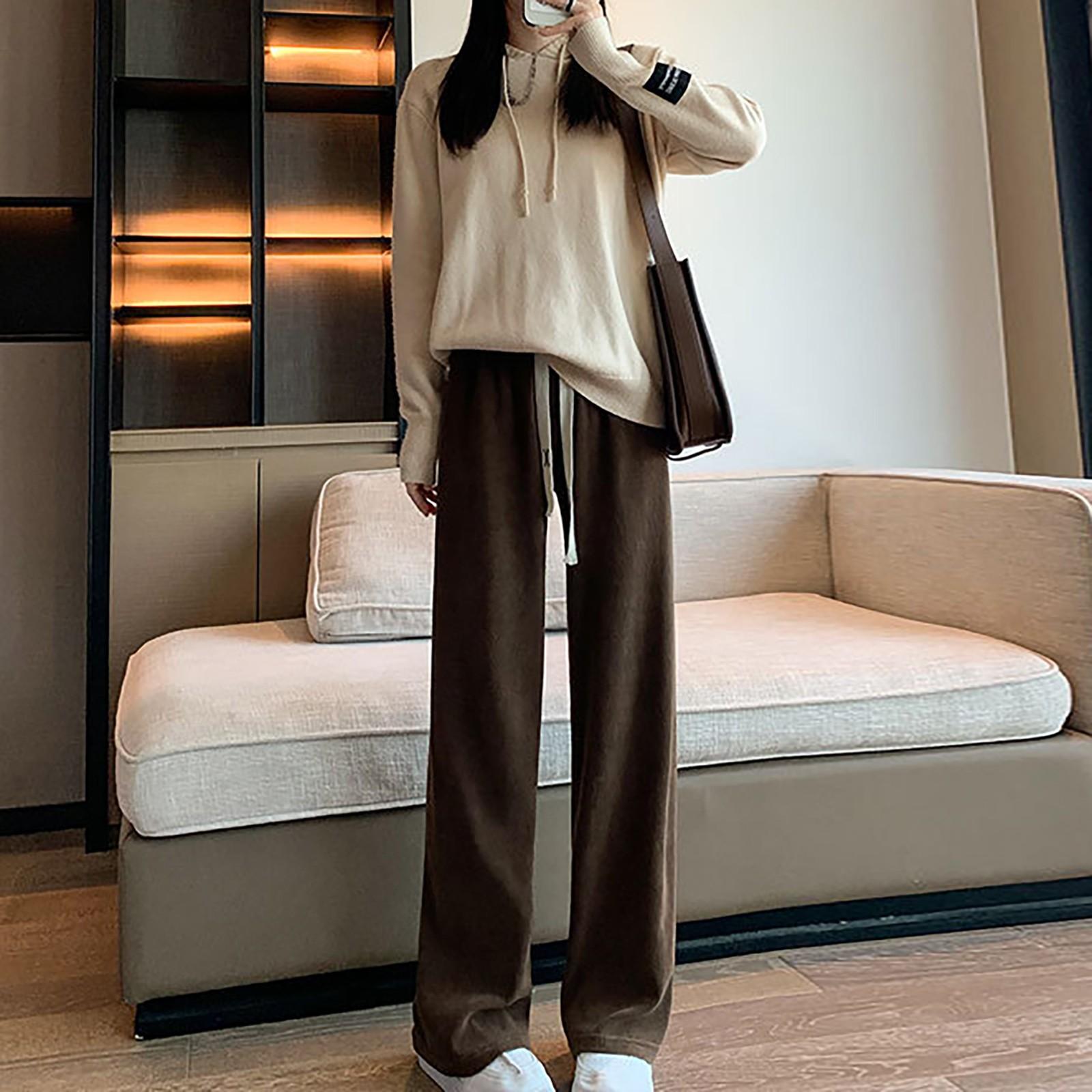 Women s Fashion All- Casual Sports Thin And High Color Wide-leg Trousers S кавовий
Women s Fashion All- Casual Sports Thin And High Color Wide-leg Trousers S кавовий