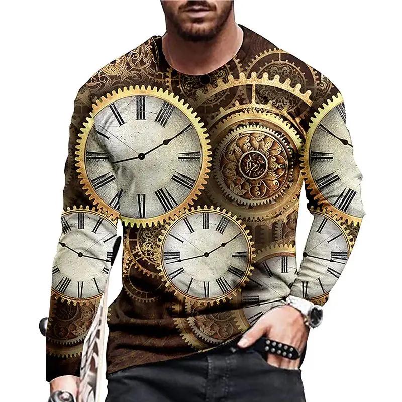 Футболка с винтажным принтом 3D Clock Shirt Clock с длинным рукавом Повседневная рубашка с круглым вырезом 6xl Большие трендовые топы Футболка Мужская одежда S
Футболка с винтажным принтом 3D Clock Shirt Clock с длинным рукавом Повседневная рубашка с круглым вырезом 6xl Большие трендовые топы Футболка Мужская одежда S