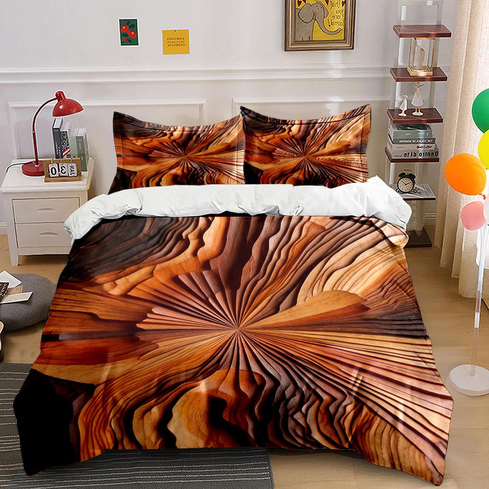 Wood grain spiral pattern. Bedding sets Duvet cover sets Duvet covers Pillowcases(1 * Duvet Cover 2 * Pillowcases, without duvet insert) 135x200cm
Wood grain spiral pattern. Bedding sets Duvet cover sets Duvet covers Pillowcases(1 * Duvet Cover 2 * Pillowcases, without duvet insert) 135x200cm
