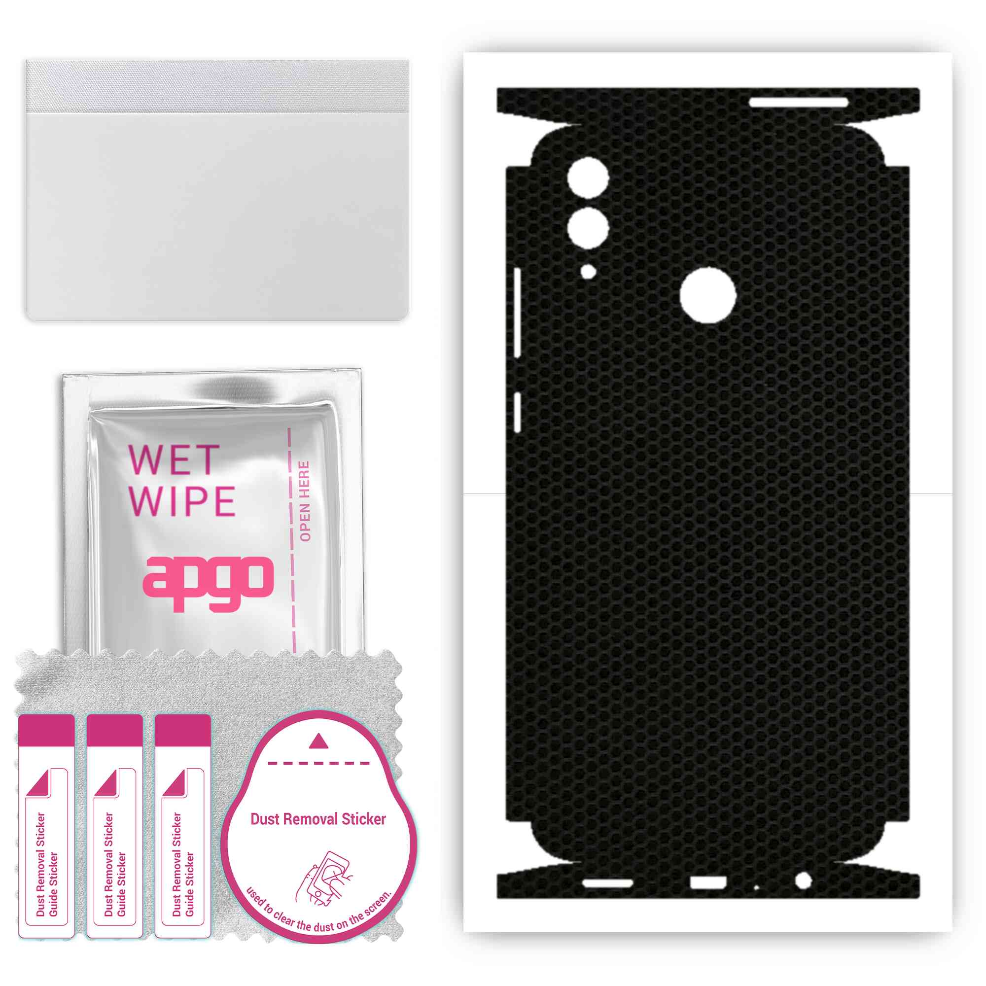 apgo Protective Skin Sticker for the back+sides compatible with Honor 10 Lite, Full Wrap Film, Foil, Vinyl - Pattern Matrix
apgo Protective Skin Sticker for the back+sides compatible with Honor 10 Lite, Full Wrap Film, Foil, Vinyl - Pattern Matrix