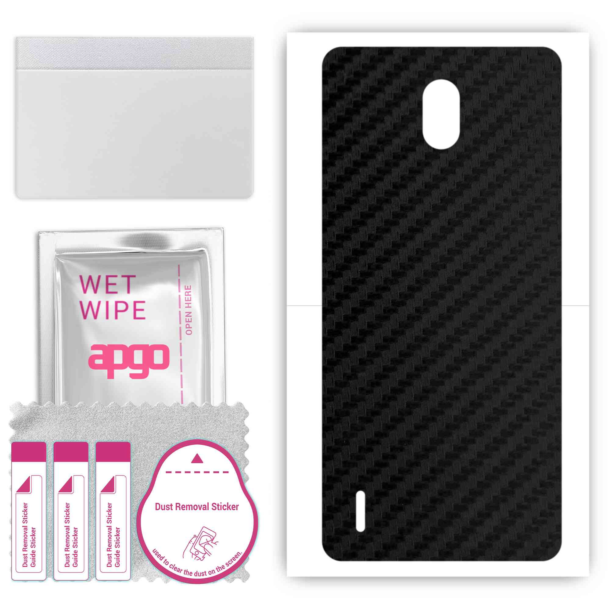 Apgo Protective Skin Sticker для задньої панелі, сумісної з Nokia 1.3 Dual Sim, плівка, фольга, вініл - Pattern Carbon Black
Apgo Protective Skin Sticker для задньої панелі, сумісної з Nokia 1.3 Dual Sim, плівка, фольга, вініл - Pattern Carbon Black
