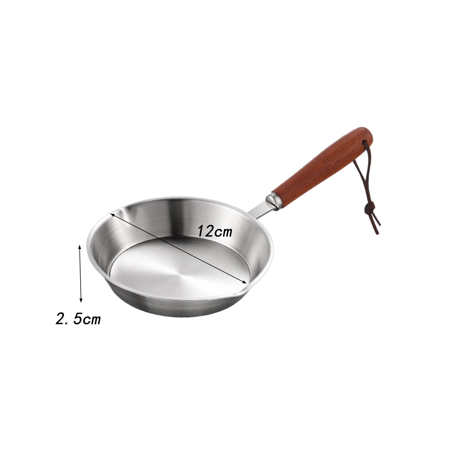 Stainless Steel Fry Pan with Wooden Handle Kitchen Cookware Egg Frying Pan Butter Warmer Nonstick Pot for All Stovetops
Stainless Steel Fry Pan with Wooden Handle Kitchen Cookware Egg Frying Pan Butter Warmer Nonstick Pot for All Stovetops
