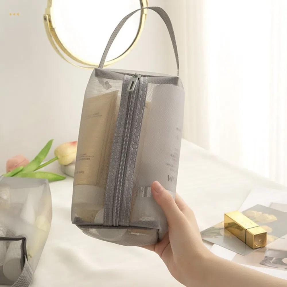 Square Transparent Cosmetic Bag Portable Storage Toiletry Bag Mesh Makeup Bag Data Cable Storage Black-Small
Square Transparent Cosmetic Bag Portable Storage Toiletry Bag Mesh Makeup Bag Data Cable Storage Black-Small