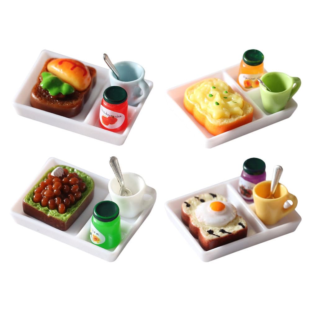 TENDYCOCO Miniature Toast Food Dollhouse Kitchen Mini House Dishware x x Inches 4-Piece Set, Accessories, Decor, Model, Approx. 1.65 1.18 1.18
TENDYCOCO Miniature Toast Food Dollhouse Kitchen Mini House Dishware x x Inches 4-Piece Set, Accessories, Decor, Model, Approx. 1.65 1.18 1.18