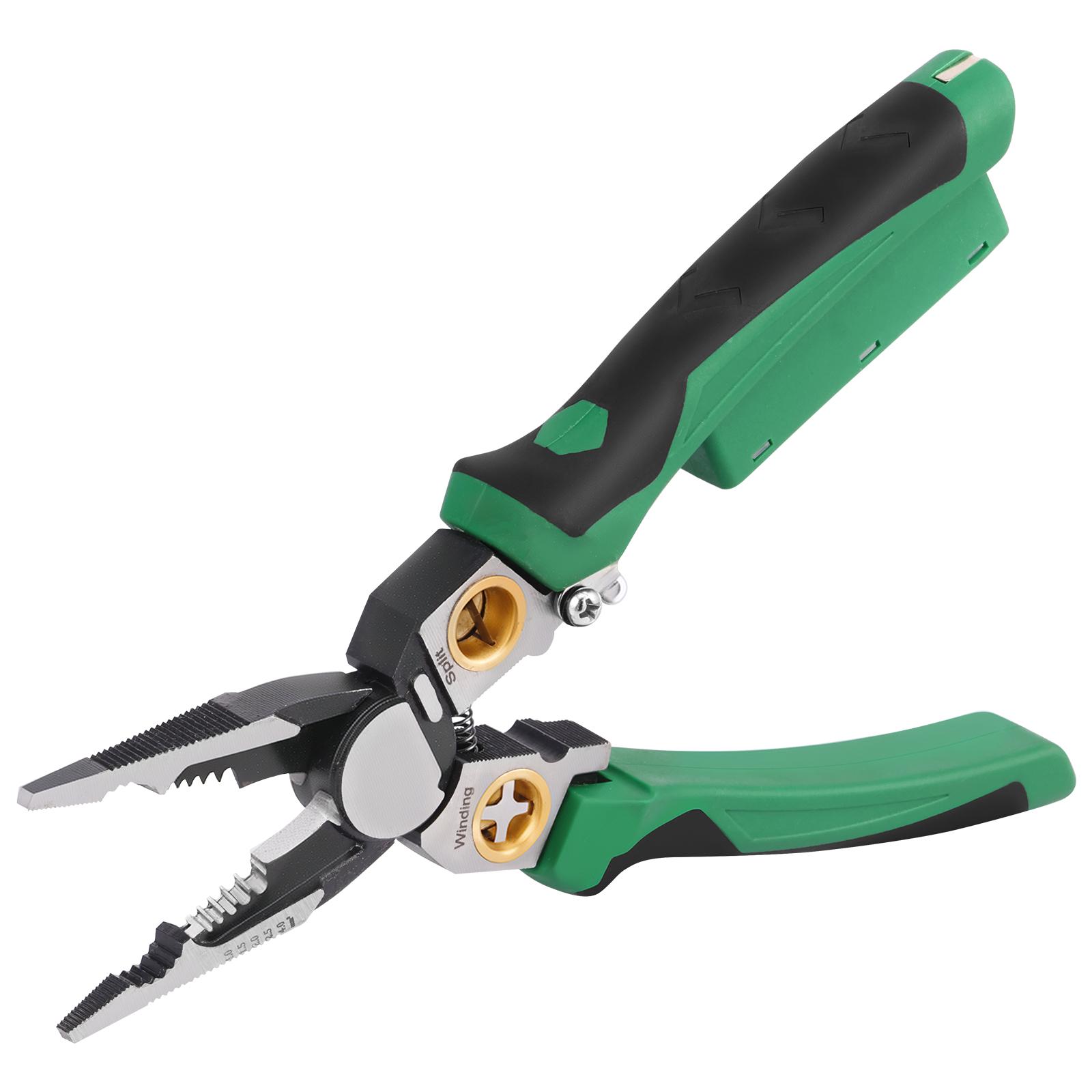 8 IN 1 Wire Stripping Multifunctional Pliers For Cable Cut CrimpTerminal Multifunctional Hand Tool Cable Cutter Wire Stripping зелёный
8 IN 1 Wire Stripping Multifunctional Pliers For Cable Cut CrimpTerminal Multifunctional Hand Tool Cable Cutter Wire Stripping зелёный