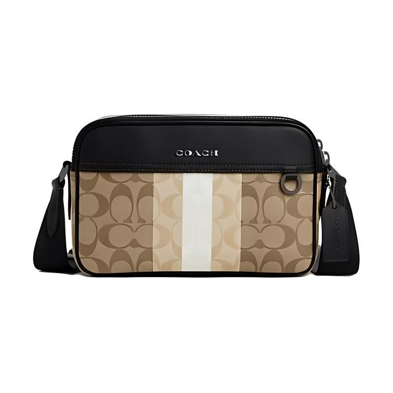 COACH Graham 23 Classic Signature Color Block Artificial Leather and Calf Leather Shoulder Crossbody Bag Medium Men s Multicolor коричневий
COACH Graham 23 Classic Signature Color Block Artificial Leather and Calf Leather Shoulder Crossbody Bag Medium Men s Multicolor коричневий