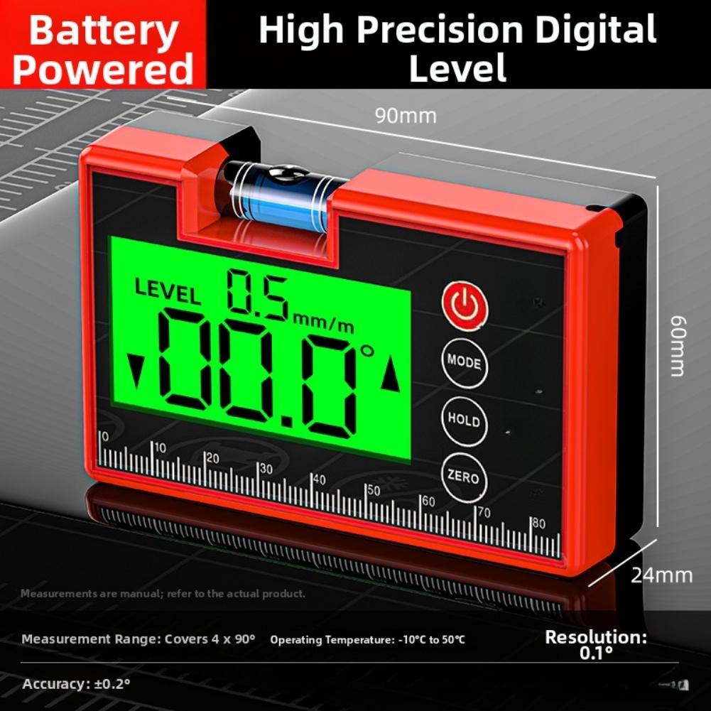 For Mini Digital Level with Magnetic Mount Large Screen Quick Angle Readings Rechargeable or Standard Battery Option
For Mini Digital Level with Magnetic Mount Large Screen Quick Angle Readings Rechargeable or Standard Battery Option