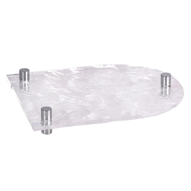 Простой современный поддон, легкая роскошь, волнистые вогнутые и выпуклые акриловые орнаменты, модель рабочего стола, творческая атмосфера, мягкие украшения