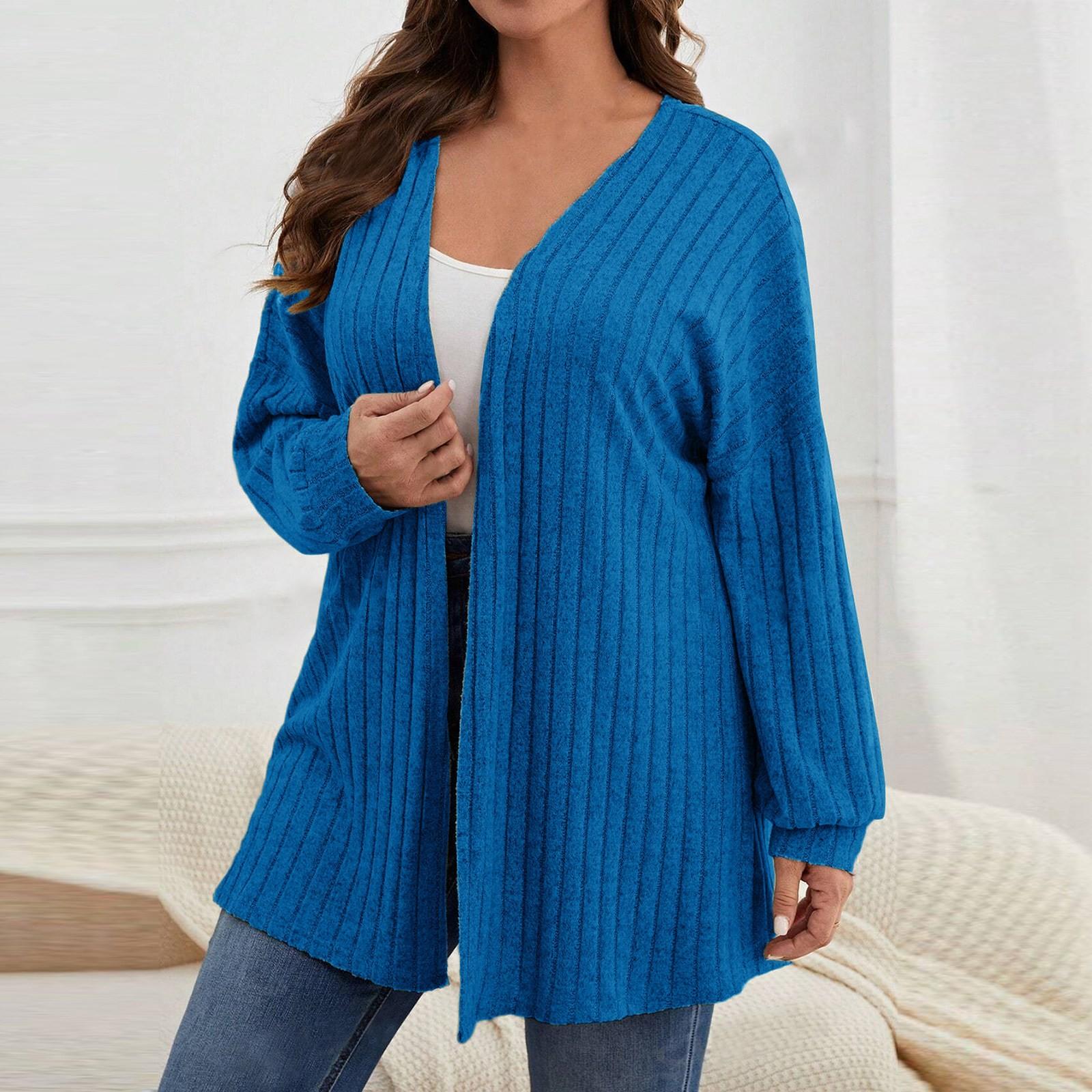 Женский однотонный свободный кардиган с длинными рукавами, вязаный жакет XXXXXL синий
Женский однотонный свободный кардиган с длинными рукавами, вязаный жакет XXXXXL синий