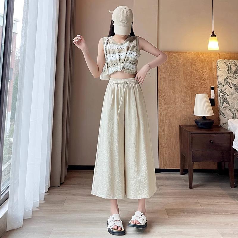 Women s Ice Silk Summer High-Waist Wide-Leg Pants - Loose, Cool, Eight-Point Length, Drapey Design. XL небо синє кольору
Women s Ice Silk Summer High-Waist Wide-Leg Pants - Loose, Cool, Eight-Point Length, Drapey Design. XL небо синє кольору