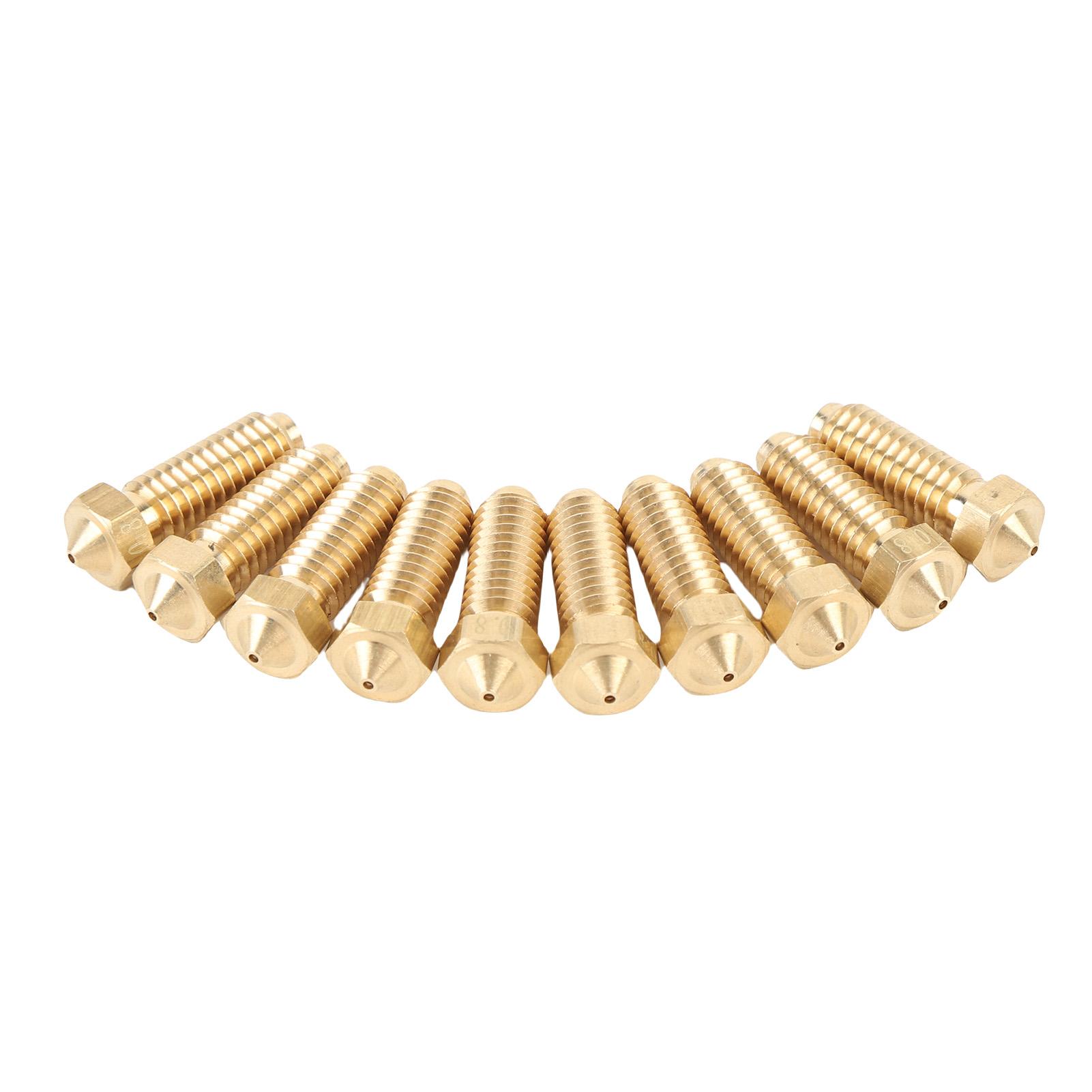 10PCS Brass Nozzles Repl ment for 3 Combo 3D Printer Extruder Hotend Nozzle Kit
10PCS Brass Nozzles Repl ment for 3 Combo 3D Printer Extruder Hotend Nozzle Kit