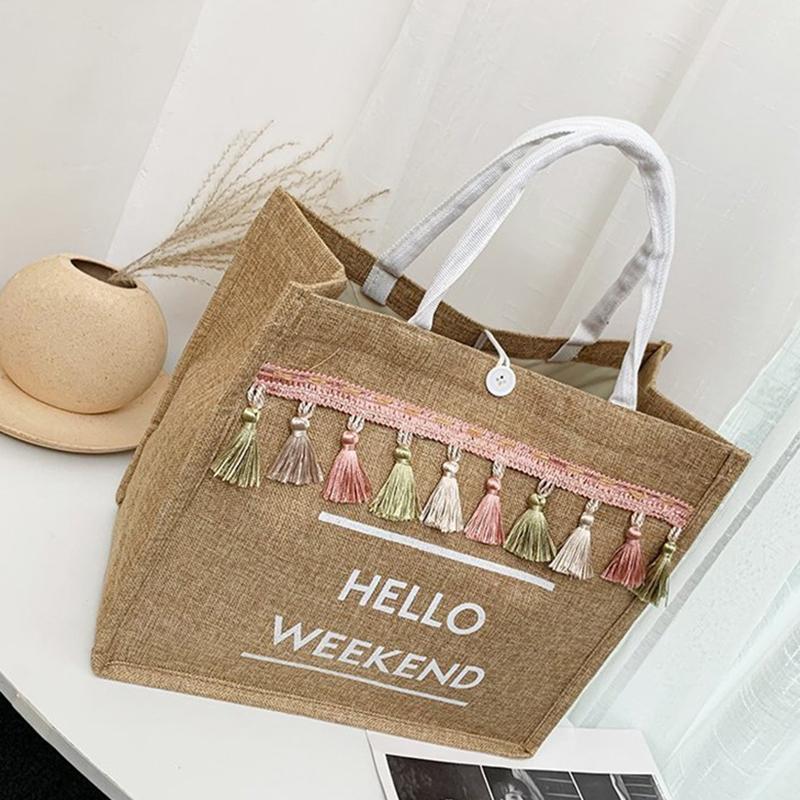 Женские сумки большой емкости из льна, женская сумка с кисточками на плечо, летние пляжные сумки, повседневные дорожные сумки класса люкс для дизайнерских покупок 34.5*14.5*29cm белый
Женские сумки большой емкости из льна, женская сумка с кисточками на плечо, летние пляжные сумки, повседневные дорожные сумки класса люкс для дизайнерских покупок 34.5*14.5*29cm белый